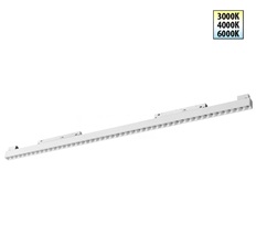 359626 Shino NT25 000 თეთრი ტრეკის ნათურა დაბალი. საბურავის მილსადენი გადართვით. TSV. ხასიათი. IP20 ხელმძღვანელობდა 3000K