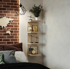 თარო FORA Е100 გათეთრებული მუხა