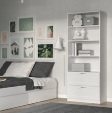 ტუმბო SIRIUS უჯრა 78х190 თეთრი