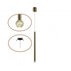 4374/3LA HIGHTECH ODL26 Подвесной светильник  золото/хрустальн. стекло/металл IP20 LED 3W 400Лм 3000K 220-240V