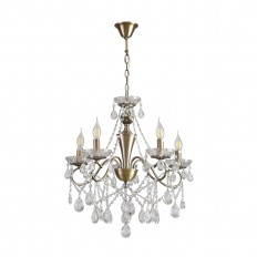 8346/5 Classi ბრინჯაო/გამჭვირვალე, ლითონის/ბროლის ჭერი ჭაღები E14 5*40W 220V Luina