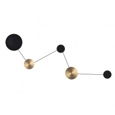 7115/30WL Hightech ODL26 შავი ნათურა შავი/ბრინჯაო/ლითონის IP20 LED 30W 1350LM 3000K 220-240V Galaxy