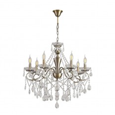 8346/7 Classi ბრინჯაო/გამჭვირვალე, ლითონის/ბროლის ჭერი ჭაღები E14 7*40W 220V Luina