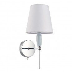 8279/1W CLASSI хром/серый, металл/керамика/текстиль Бра Е14 1*40W 220V KARMEN