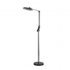 8332/15FL LEDIO темно-серый, металл/пластик Торшер LED 15W 3000/4000/6000K ССТ/диммер/LCD 220-240V GENRI