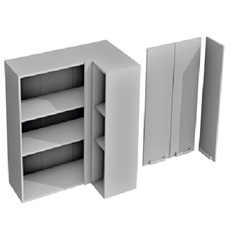 მაღალი ზედა კუთხის კარადა ВВПУ 1000 LAVANDA 1000 მმ