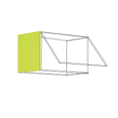 ფასადი ზედა ჰორიზონტალური კარადისთვის LAVANDA ВГ 358 მმ