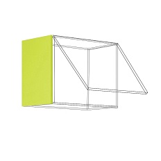 ფასადი ზედა ჰორიზონტალური კარადისთვის LAVANDA ВВГ 450 მმ