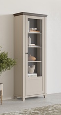 ვიტრინა 1 კარი მარჯვნივ EVORA (Lght beige/Dunin oak) 24D1JU06
