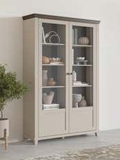 ვიტრინა 2 კარიანი EVORA (Lght beige/Dunin oak) 24D1JU13