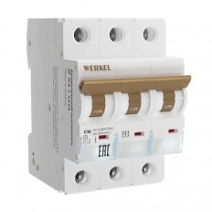 ამომრთველი Werkel 3P 10A C 4.5kA W903P104 4690389192777