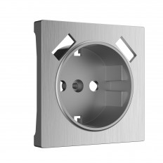 W1179509 Werkel Накладка для розетки USB (cеребряный рифленый)