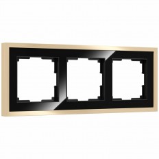 ჩარჩო Werkel Baguette 3 პოსტი შავი/სპილენძის W0032852 4690389185809