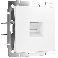 W5120001/ Ethernet RJ-45 კატა. 6a ფარი (თეთრი მატი) W5120001