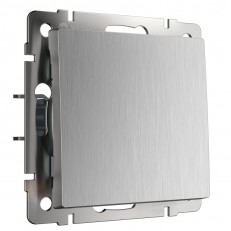 Выключатель Werkel W1110009 cеребряный рифленый