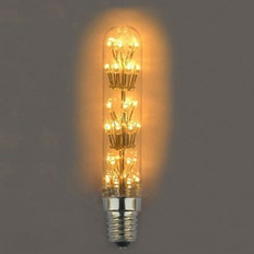 LED ძაფის ნათურა E27 2W გამჭვირვალე T1030LED