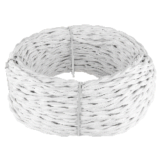 W6452601 Werkel რეტრო კაბელი გრეხილი 2x2.5 (თეთრი) 50 მ