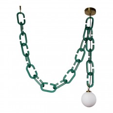 გულსაკიდი ნათურა Loft IT Chain 10128C მწვანე