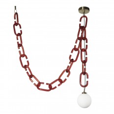 გულსაკიდი ნათურა Loft IT Chain 10128C წითელი