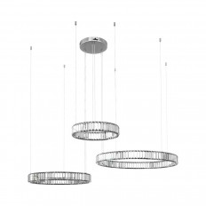 LED გულსაკიდი ნათურა Loft IT Crystal ring 10135/3 Chrome