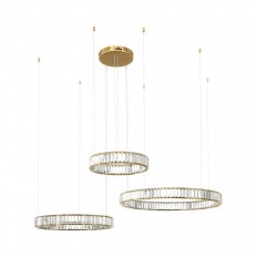 LED გულსაკიდი ნათურა Loft IT კრისტალი ბეჭედი 10135/3 ოქრო