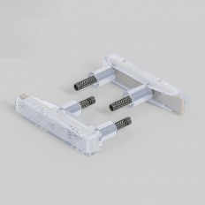 W8010102/ BLOCK LED განათება მიკროსქემის ამომრთველ 2 კომპიუტერი. (ცისფერი) W8010102