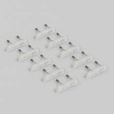 W8020101/ BLOCK LED შუქნიშანი გადართვის 10 კომპიუტერი. (თეთრი) W8020101