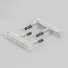 W8010101/ BLOCK LED განათება მიკროსქემის ამომრთველ 2 კომპიუტერი. (თეთრი) W8010101