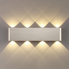 7106/8WL HIGHTECH ODL26 Настенный светильник матовый никель/металл IP20 LED 8W 3000K 220V MAGNUM