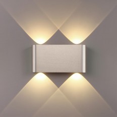 7106/4WL HIGHTECH ODL26 Настенный светильник матовый никель/металл IP20 LED 4W 3000K 220V MAGNUM