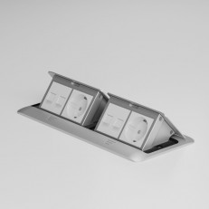 სოკეტის გადასაფარები Werkel W8078065 ვერცხლისფერი