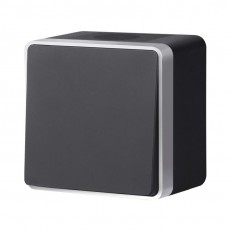 Выключатель Werkel W5010234 черный с серебром
