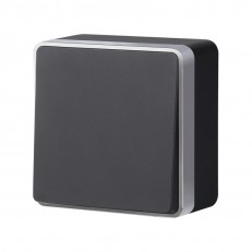 Выключатель Werkel W5012034 черный с серебром