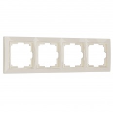 W0042003 Werkel Рамка на 4 поста Snabb basic (слоновая кость)