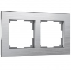 W0021706 Werkel Рамка на 2 поста Aluminium (алюминий)
