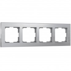 W0041706 Werkel Рамка на 4 поста Aluminium (алюминий)