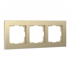 W0031711 Werkel Рамка на 3 поста Aluminium (шампань)