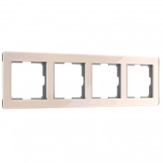 W0042743 Рамка Werkel Acrylic на 4 поста айвори 