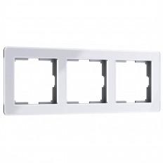 Рамка Werkel Acrylic на 3 поста белый W0032701